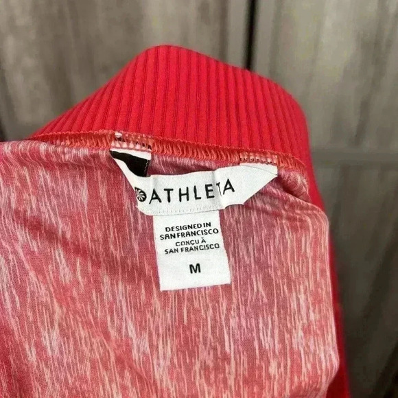 Athleta Skirt Medium Midi Sheer Grace in Red Ombre Sz M - Picture 6 of 6